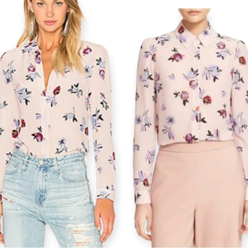 Revolve x Rebecca Taylor 100% Silk Blouse